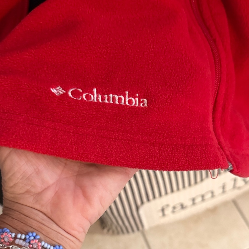 Columbia Red Fleece Vest - Picture 4 of 8